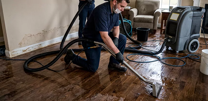 Hardwood Floor Water Extraction in American Fork